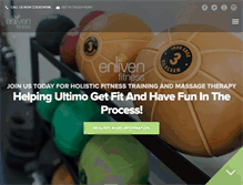 Tablet Screenshot of enlivenfitness.com